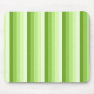 Lime green shadow stripes mouse mat