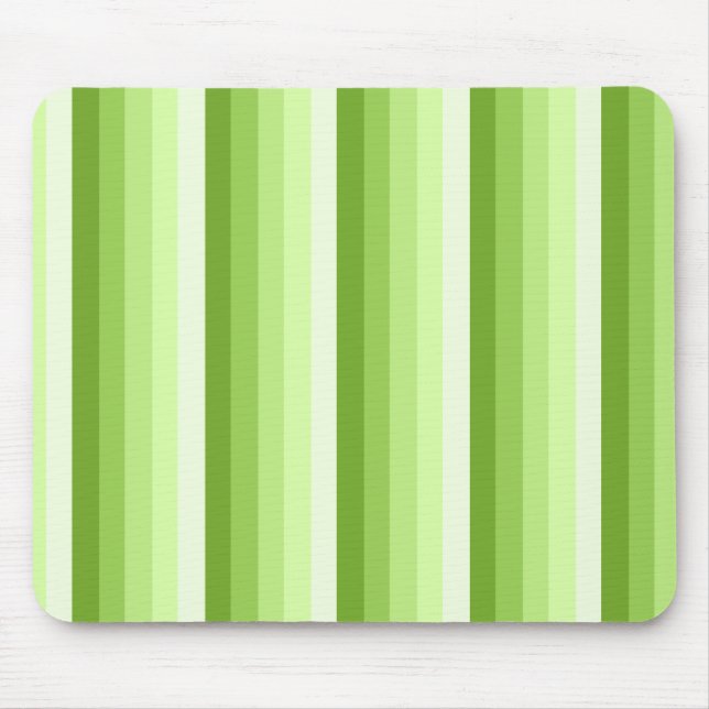 Lime green shadow stripes mouse mat (Front)