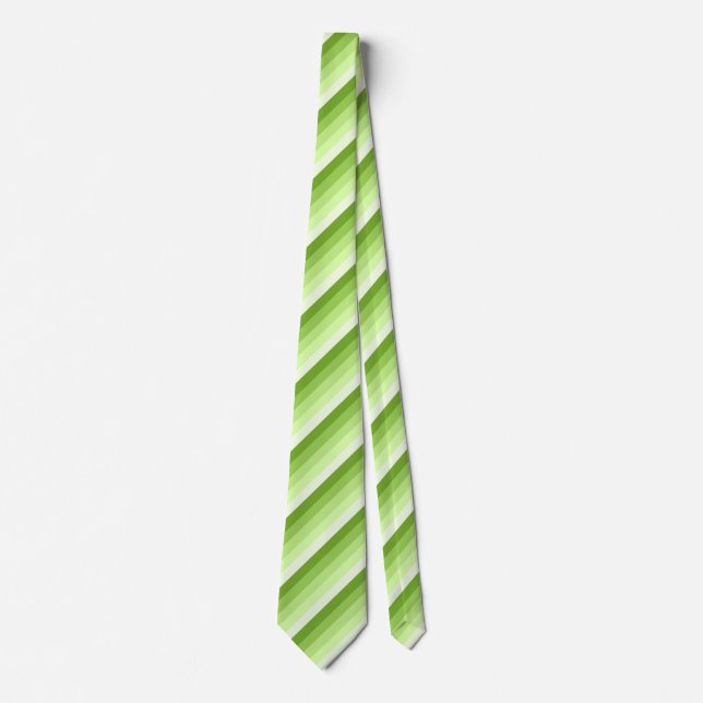 Lime green shadow stripes tie (Front)