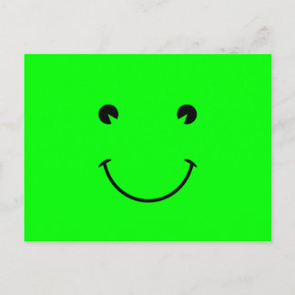 Lime Green Smile Postcard