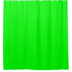 Lime Green Solid Colour Personalised Custom Shower Curtain