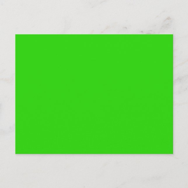 LIME GREEN (solid fruity colour) ~ Postcard (Front)