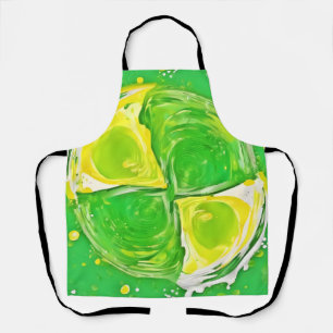 Lime Green Spiral Apron