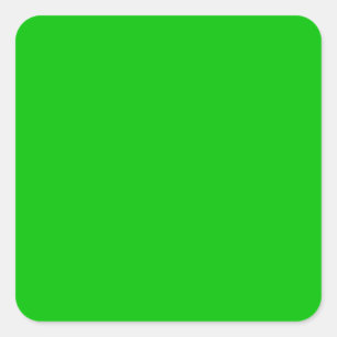 Lime Green Square Sticker