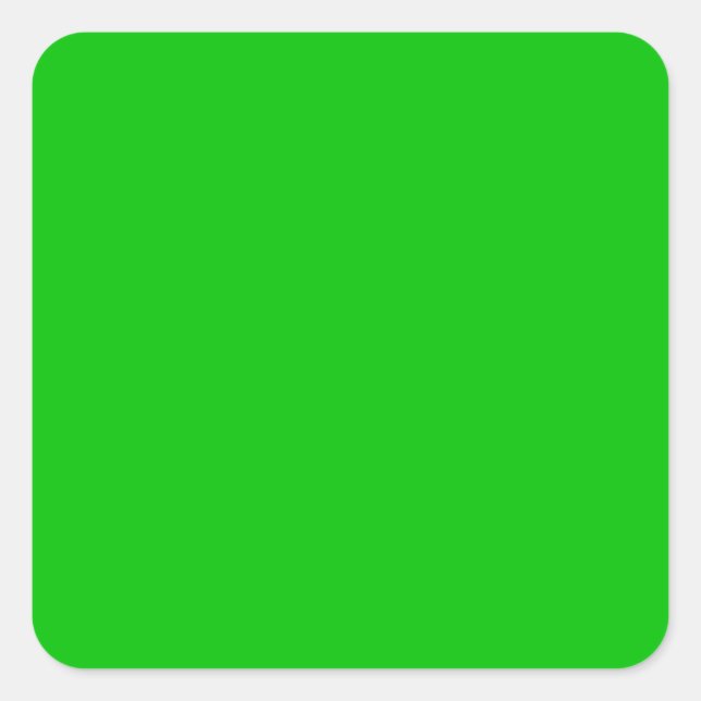 Lime Green Square Sticker (Front)