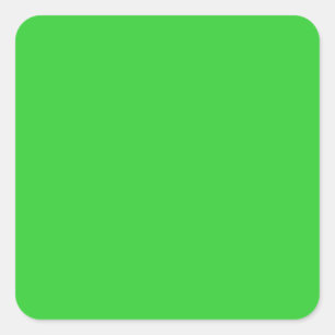 Lime Green Square Sticker