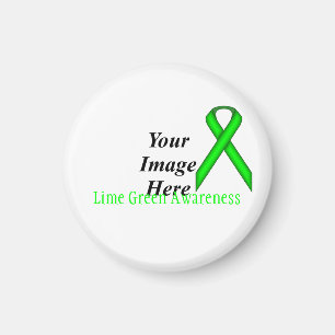 Lime Green Standard Ribbon by Kenneth Yoncich Magnet