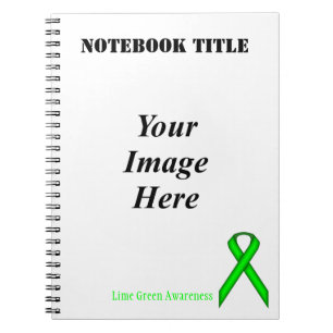 Lime Green Standard Ribbon by Kenneth Yoncich Notebook