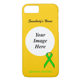 Lime Green Standard Ribbon Tmpl by Kenneth Yoncich iPhone 8/7 Case