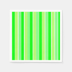 Lime Green Stripes Napkin
