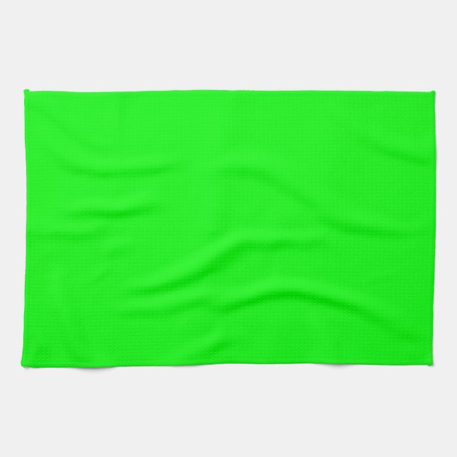 Lime Green Tea Towel (Horizontal)