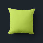 Lime Green Throw Pillow 16" x 16"<br><div class="desc">This is for the pillow lovers. Cool!</div>
