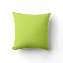 Lime Green Throw Pillow 16" x 16"