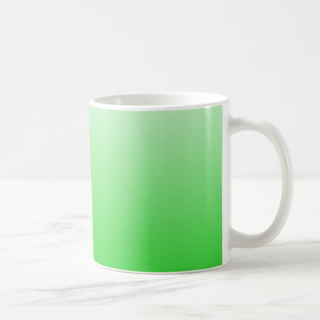 lime green to white gradient #00cc00 coffee mug (Right)