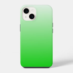 lime green to white gradient #00cc00 iPhone 14 case