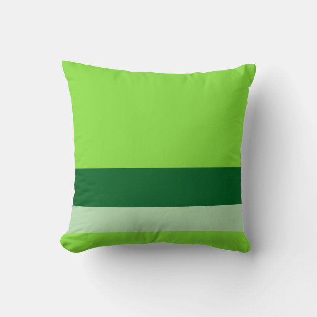 Lime Green w/ Divider Lines + Any Two Colours Cushion (Front)