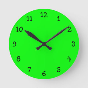 Lime Green Wall Clock