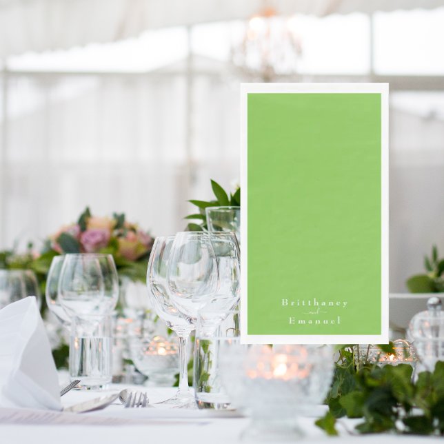  Lime Green Wedding Napkin (Creator Uploaded)