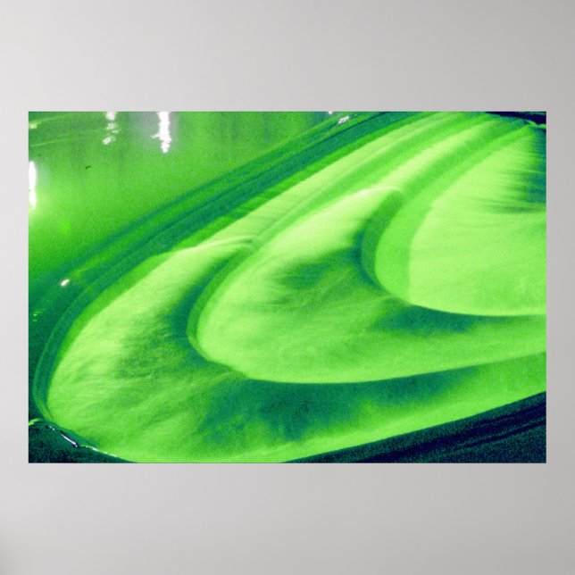 Lime Green Weir At Bath, UK Poster (Front)