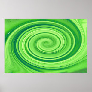 Lime Green Whirlpool Poster