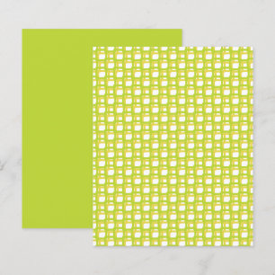 Lime Green Yellow Woven Squares Scrapbook Paper