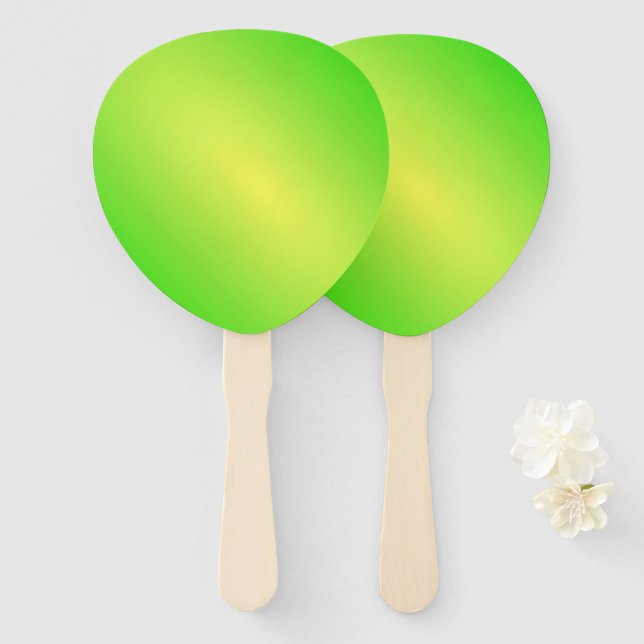 Lime Hand Fan (Front and Back)