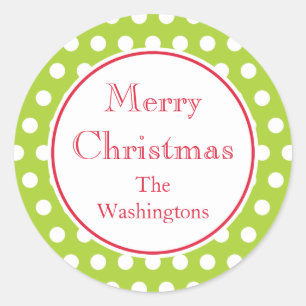 Lime Holiday Stickers