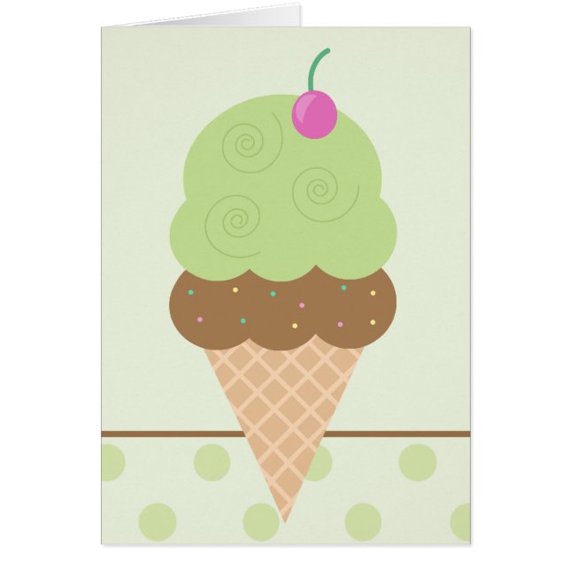 Lime Ice Cream Cone (Front)