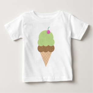 Lime Ice Cream Cone Baby T-Shirt