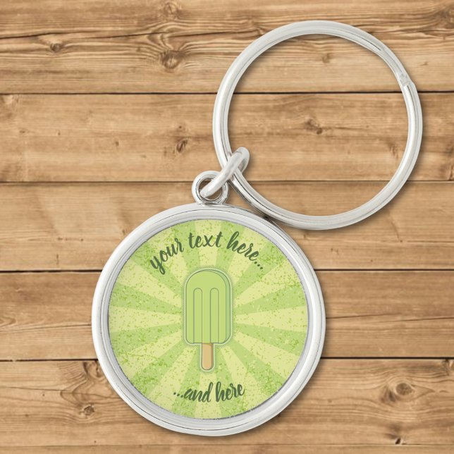Lime Ice Cream Stick Key Ring (Creator Uploaded)
