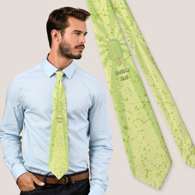 Lime Ice Cream Stick Tie (Creator Uploaded)