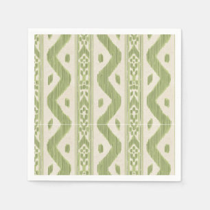 Lime Ikat, Spring Bar Stripe Napkin