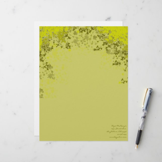 Lime Leaves Letterhead (Front/Back In Situ)