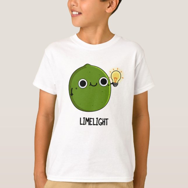 Lime-light Funny Fruit Lime Pun  T-Shirt (Front)