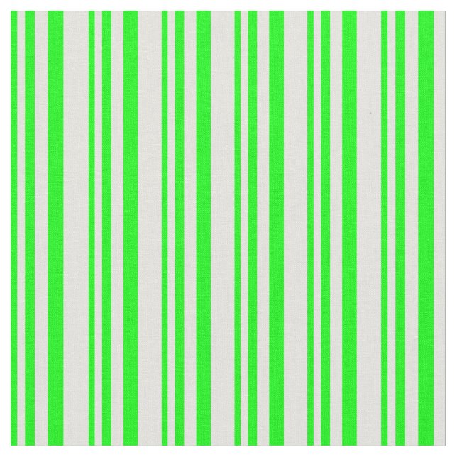 Lime & Light Yellow Coloured Lined/Striped Pattern Fabric (Close Up)
