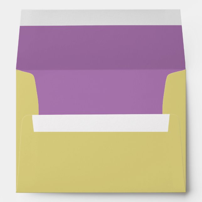 Lime Lined Envelope (Back (Bottom))