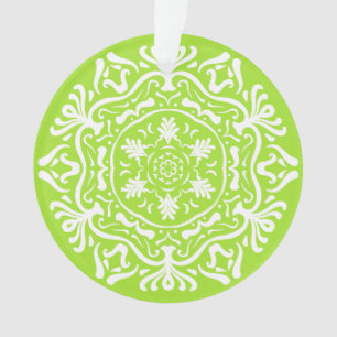 Lime Mandala Ornament