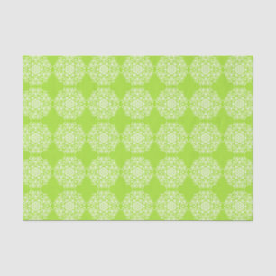 Lime Mandala Tissue Paper