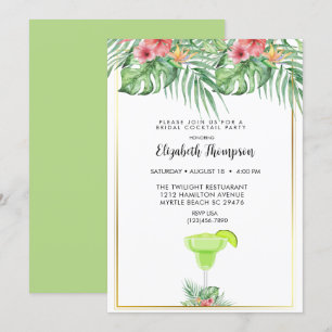 Lime Margarita Bridal Cocktail Shower Invitation