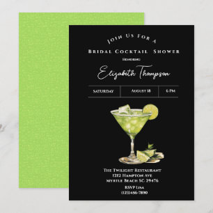 Lime Margarita Bridal Cocktail Shower Invitation