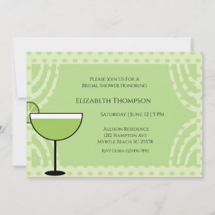 Lime Margarita Bridal Shower  Party  Invitation