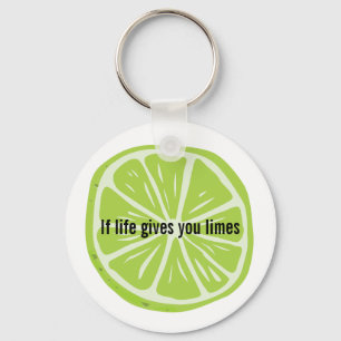 Lime & Margaritas Design Key Ring