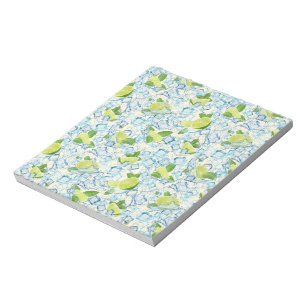 Lime, mint and ice cubes notepad