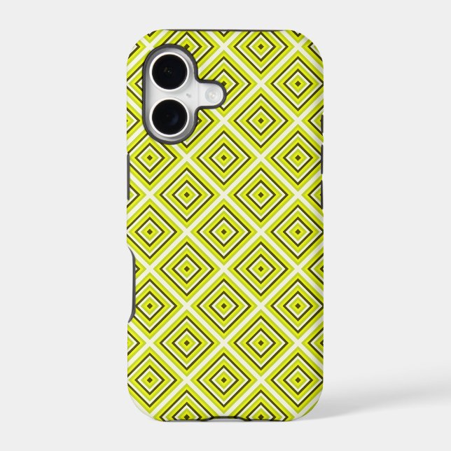 Lime modern geometric mosaic pattern (Back)