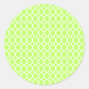 Lime Moroccan Tile Stickers