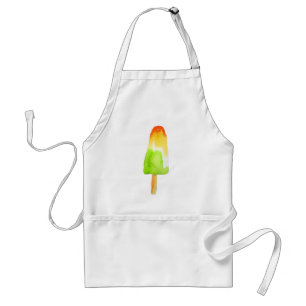 Lime orange popsicle Summer ice-block pop art Standard Apron