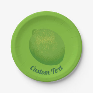 Lime Paper Plate