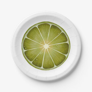 Lime Paper Plate