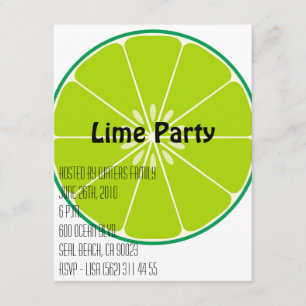 Lime Party Invitation