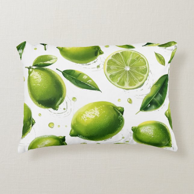 Lime Pattern Decorative Cushion (Front)